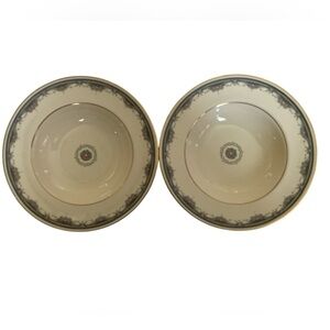 Vintage Albany by ROYAL DOULTON rim soup bowl (2)